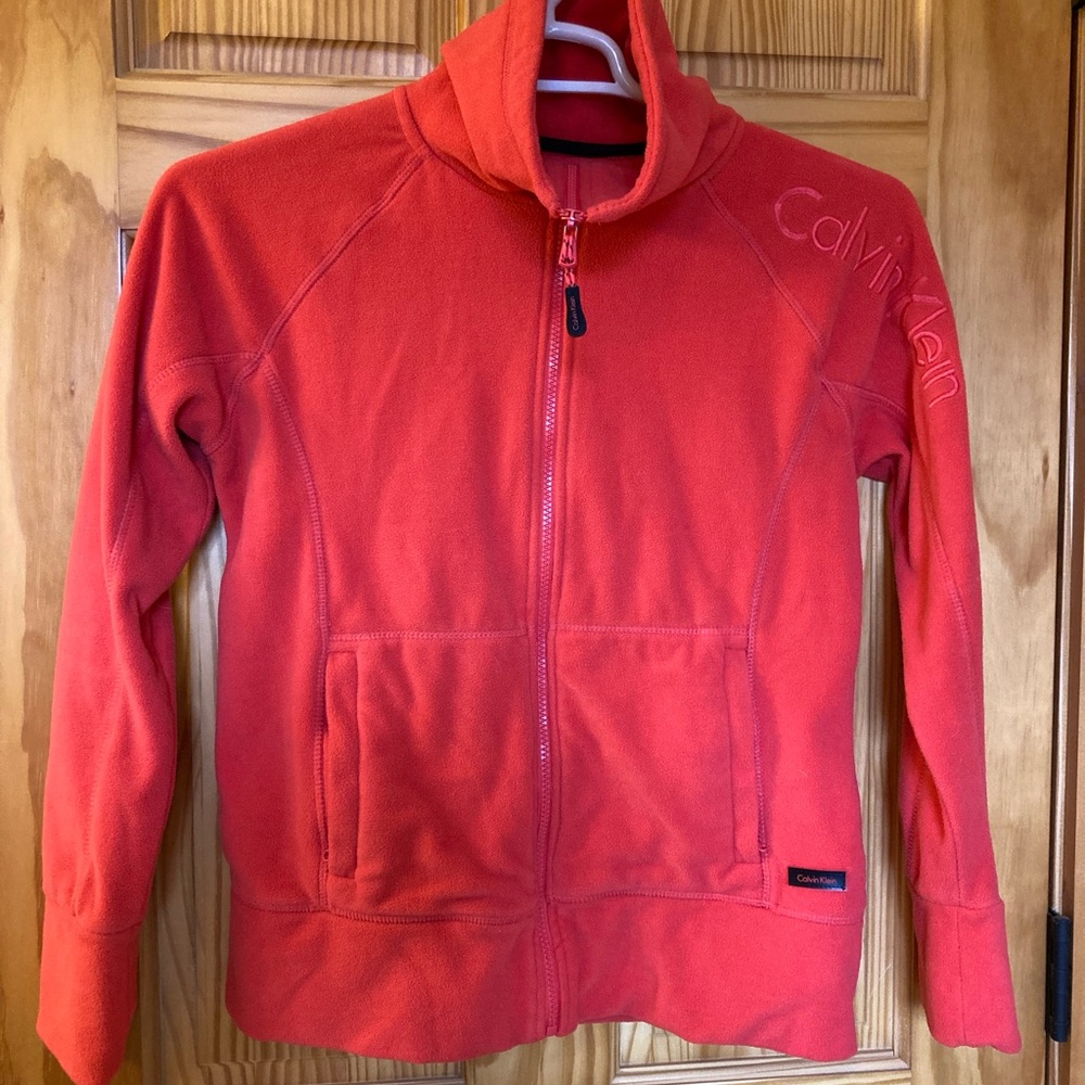Calvin Klein Salmon/Pink Fleece Jacket